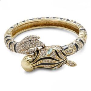 Heidi Daus Gold and Black Zebra Bracelet